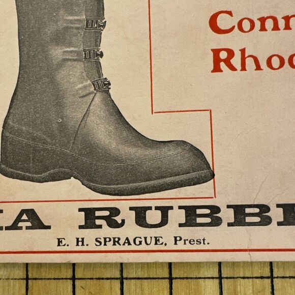 Omaha Rubber Company Nebraska Wales Goodyear Shoes Footwear Advertising Blotter - Picture 5 of 9